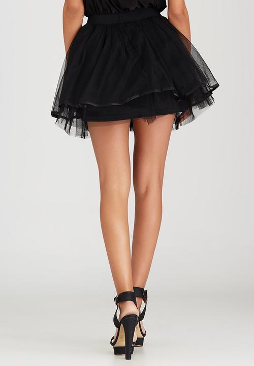 BoohooDNU - Tulle Mini Skirt Black