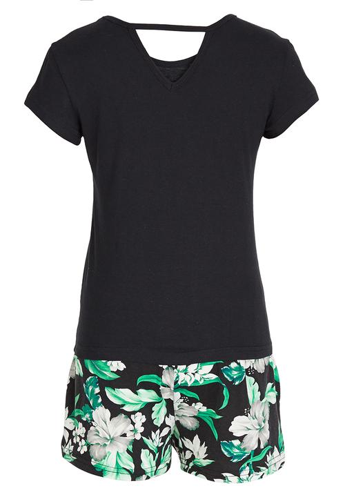 Rebel Republic - Heart Pyjama Set Black