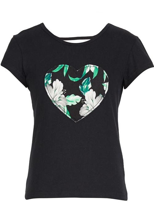 Rebel Republic - Heart Pyjama Set Black