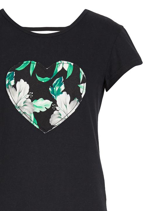 Rebel Republic - Heart Pyjama Set Black