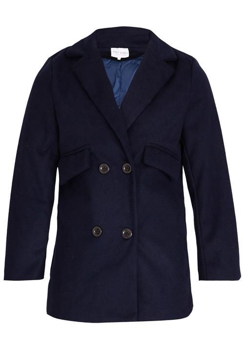 Pop Candy - Double Breasted Coat Navy