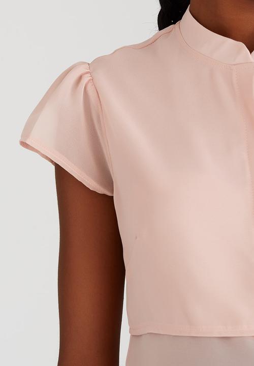edit Maternity - Soft Frill Blouse Pale Pink