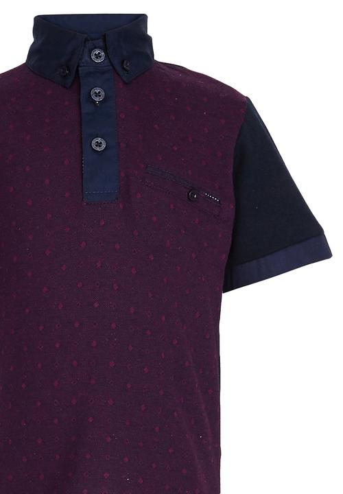 Retro Fire - Casual Shirt Dark Purple