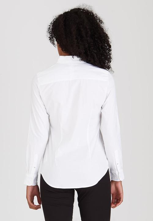 ONLY - Cici Long Sleeve Oxford Shirt White