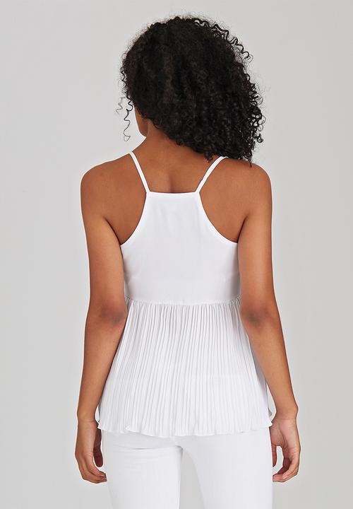 STYLE REPUBLIC - Pleated Cami White
