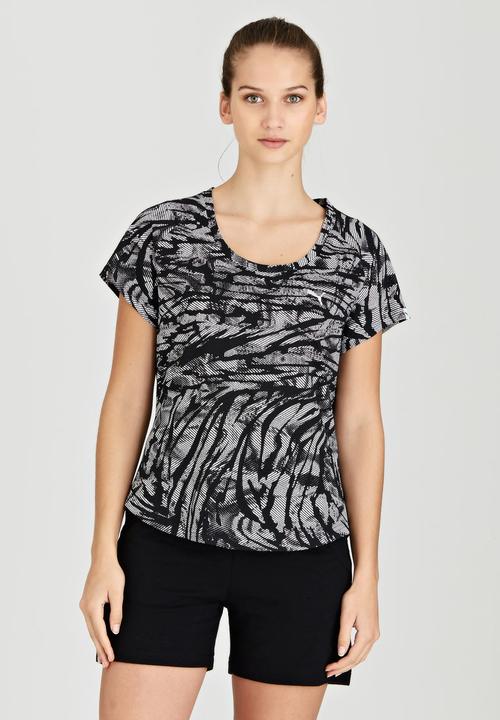 PUMA - Printed Collision Tee Black and White