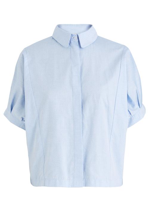 edit - Shirt with Volume Sleeves Blue