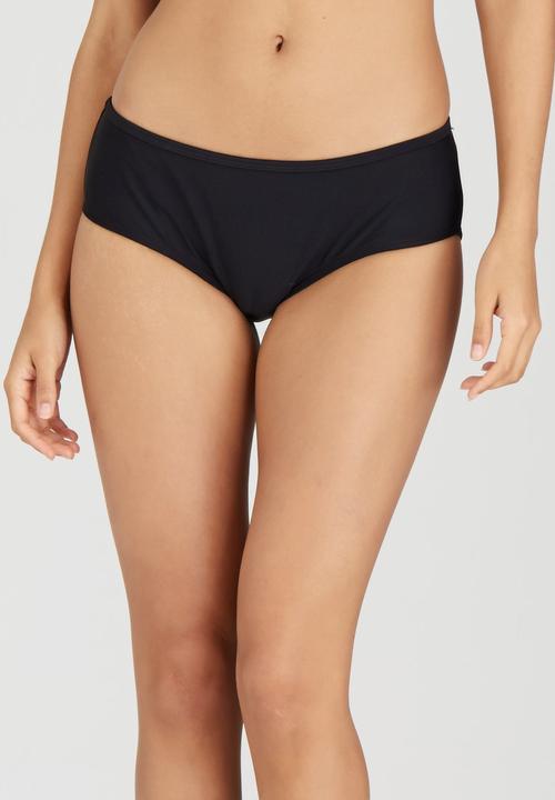 black boyleg bikini bottoms