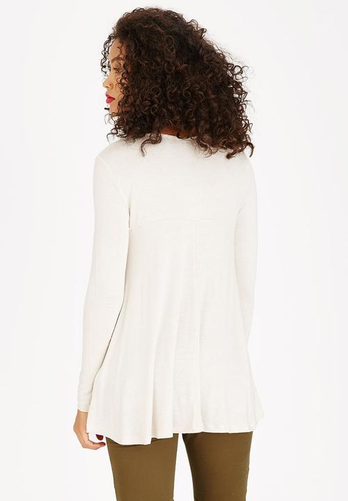 ONLY - Fayette Long Sleeve Top Neutral