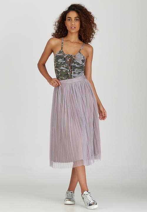 BoohooDNU - Midi Tulle Skirt Pale Purple