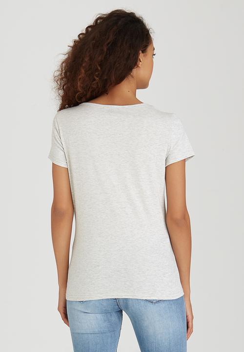 SISSY BOY - Aviana Knit Tee with Neck Embellishment Stone