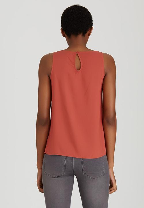 ONLY - Geggo Easy Fit Tank Top Mid Brown