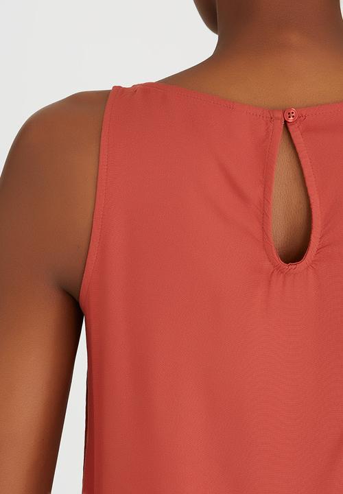 ONLY - Geggo Easy Fit Tank Top Mid Brown
