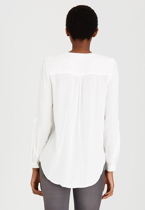 ONLY - New Fallow Long Sleeve Button Shirt White