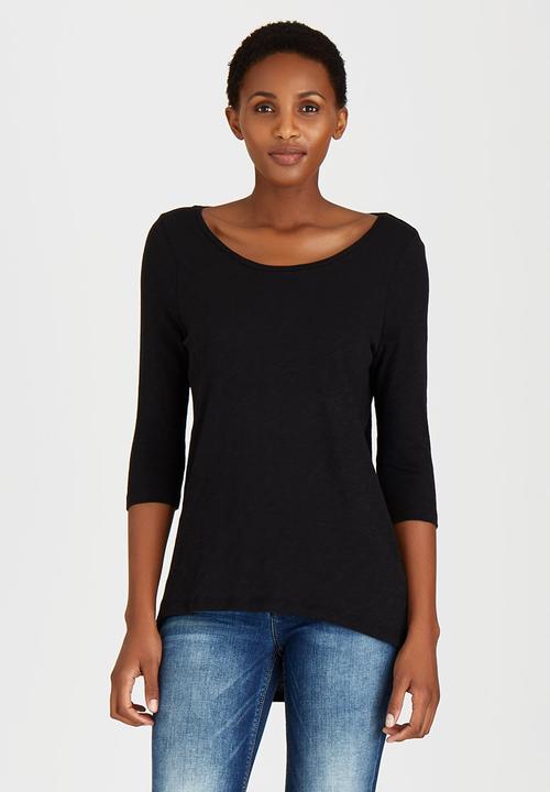 ONLY - Casa Button Detail Top Black