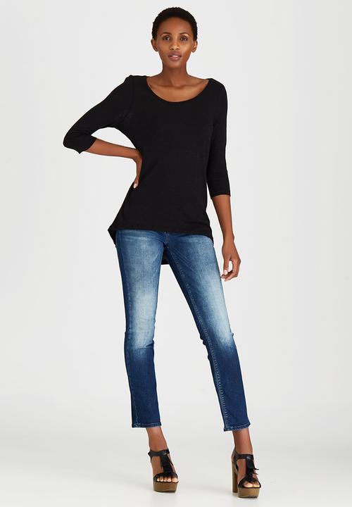 ONLY - Casa Button Detail Top Black