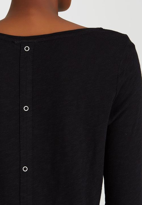 ONLY - Casa Button Detail Top Black