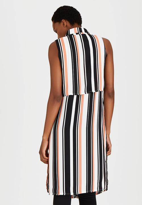 STYLE REPUBLIC - Front Button Tunic Multi-colour