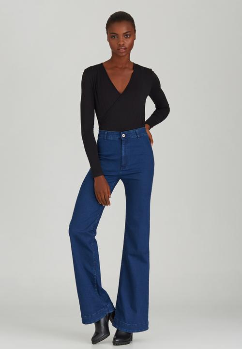 edit - Wrap Bodysuit Black