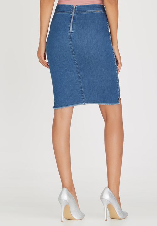 SISSY BOY - Denim Skirt with Back Detail Blue