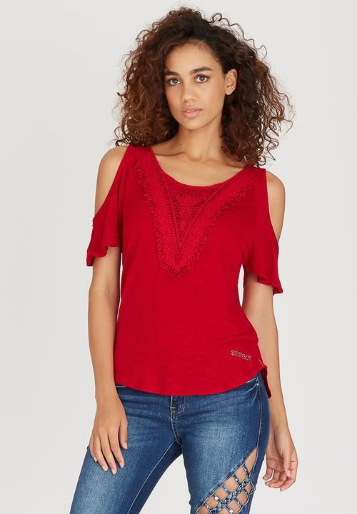 SISSY BOY - Clarita Loose Fit Top Red
