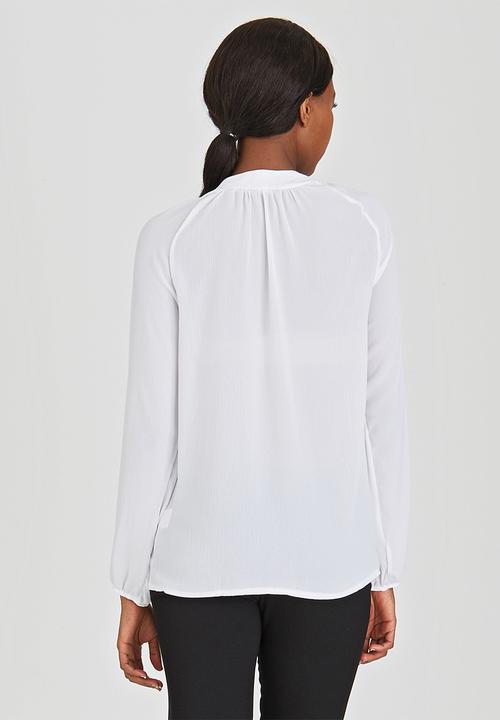 edit - Lace-up Gypsy Blouse White