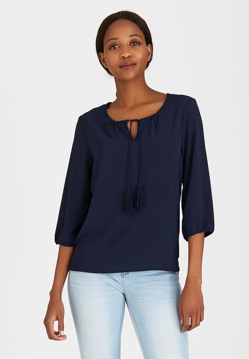ONLY - Tassel Tunic Navy
