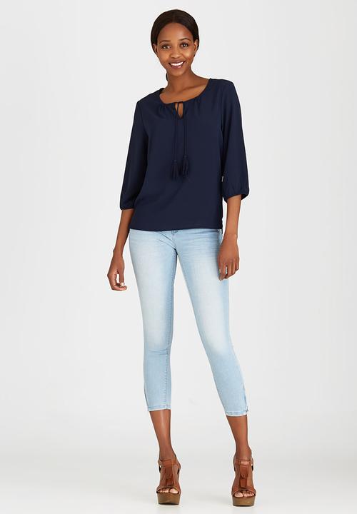 ONLY - Tassel Tunic Navy