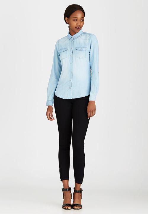 ONLY - Denim Shirt Pale Blue