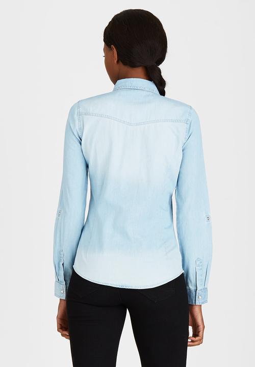 ONLY - Denim Shirt Pale Blue