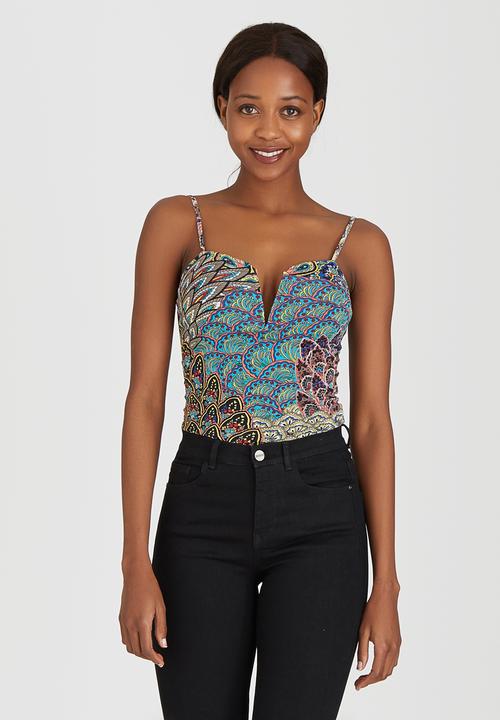 SISSY BOY - Salty Venezia Print Bodysuit Mid Purple