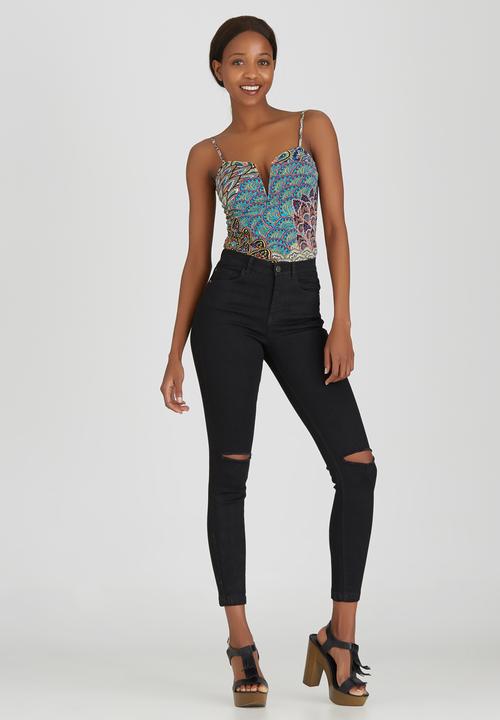 SISSY BOY - Salty Venezia Print Bodysuit Mid Purple