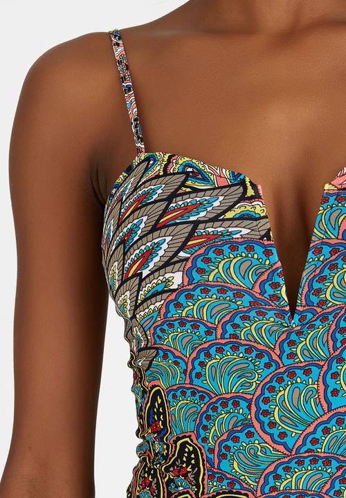 SISSY BOY - Salty Venezia Print Bodysuit Mid Purple