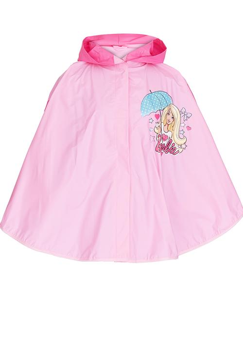 Character Fashion - Barbie Rain Poncho Mid Pink