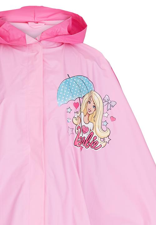 Character Fashion - Barbie Rain Poncho Mid Pink
