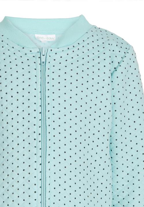 See-Saw - Quilted Bomber Mid Green