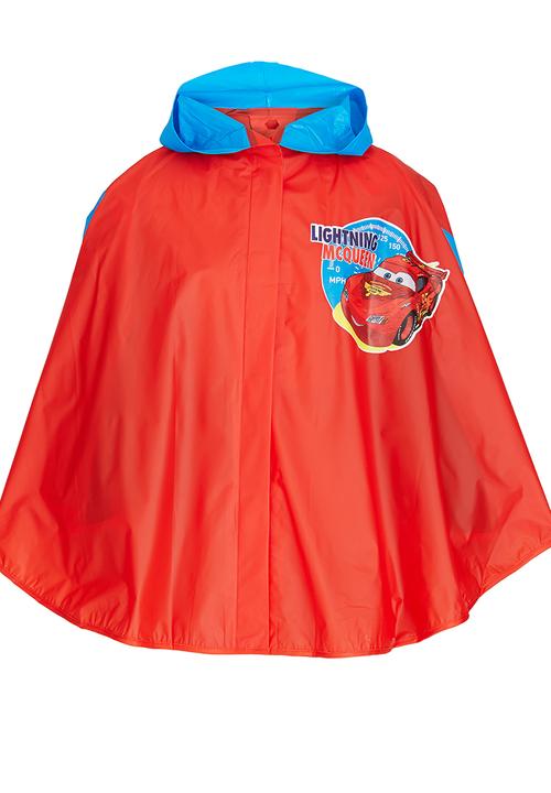 Character Fashion - Cars Rain Poncho Red