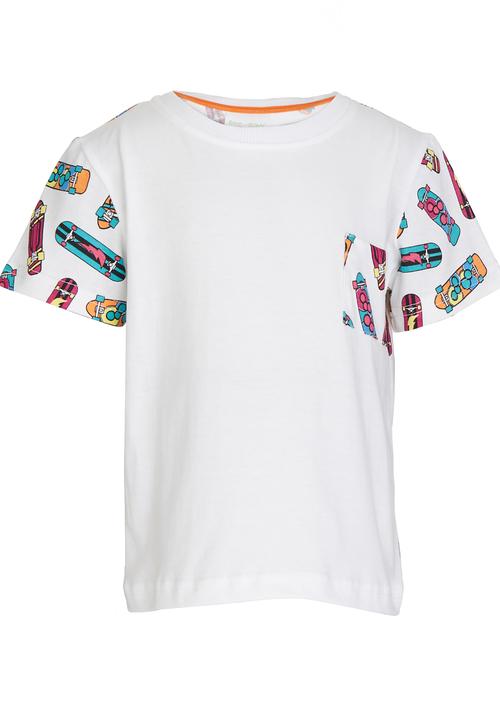 See-Saw - Colourblock Tee White