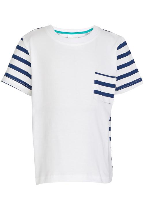 See-Saw - Colourblock Tee White