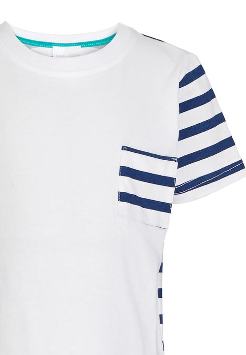 See-Saw - Colourblock Tee White