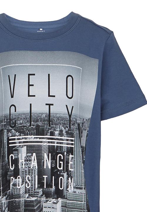 Name It - Printed Tee Blue
