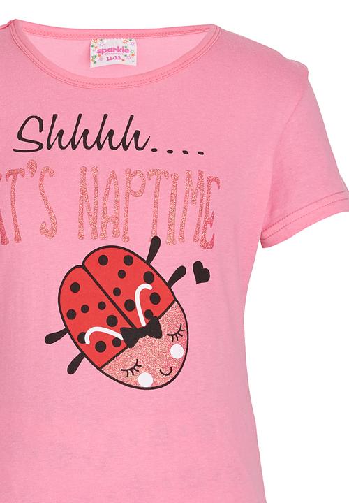 Pop Candy - Lady Bird Pj Set Mid Pink