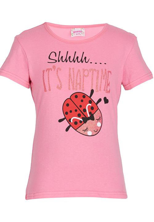 Pop Candy - Lady Bird Pj Set Mid Pink