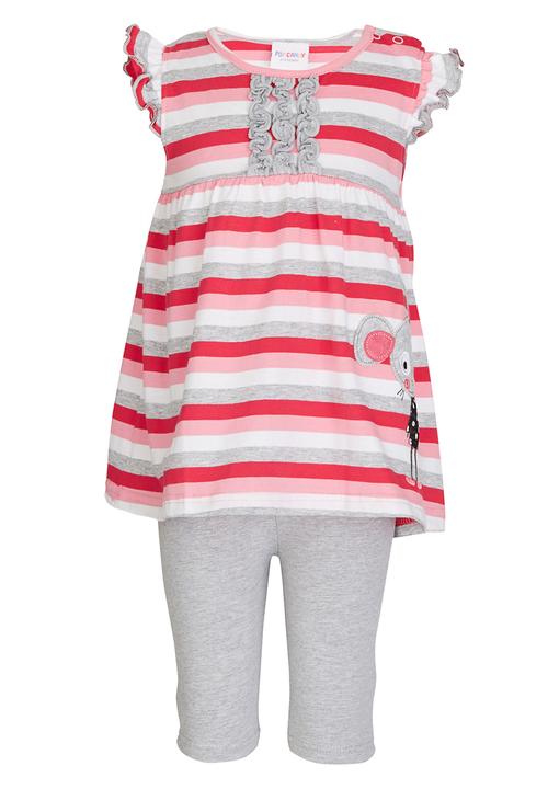 Pop Candy - Printed Top And Pant Set Multi-colour