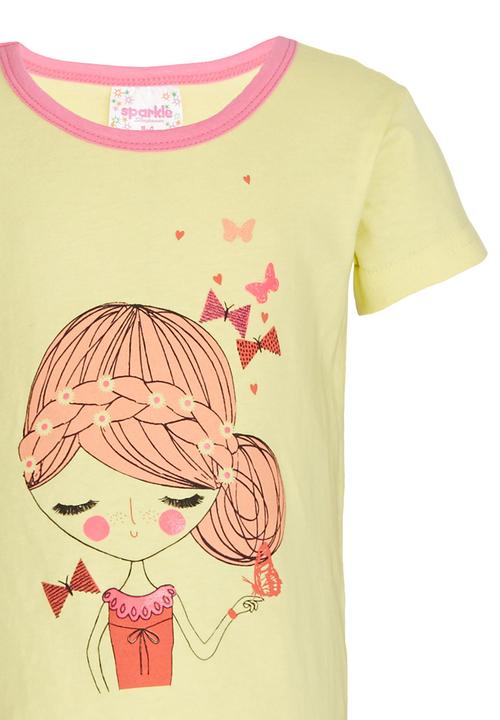 Pop Candy - Butterfly  Pj Set Yellow