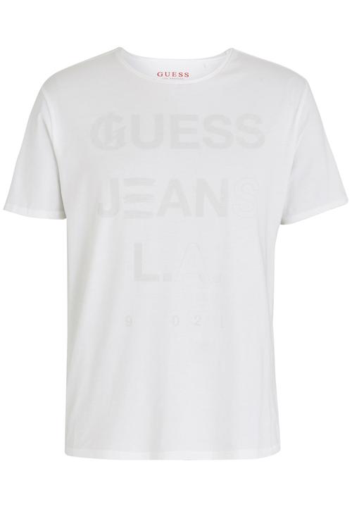 GUESS - Basic Ges Play Logo Crew Tee White