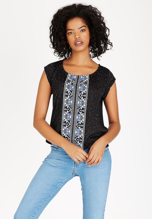 Roxy - Sailing Away Tee Black