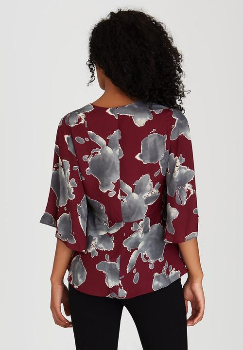 Suzanne Betro - Esmeralda Blouse Dark Red