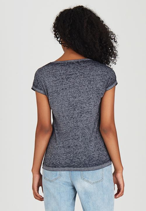 ONLY - Eagle Sequins Detail Tee Navy