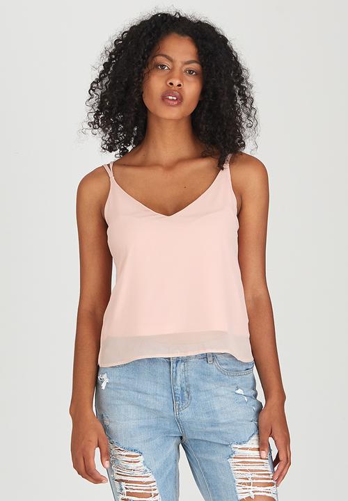 c(inch) - Cami with Strap Detail Pale Pink